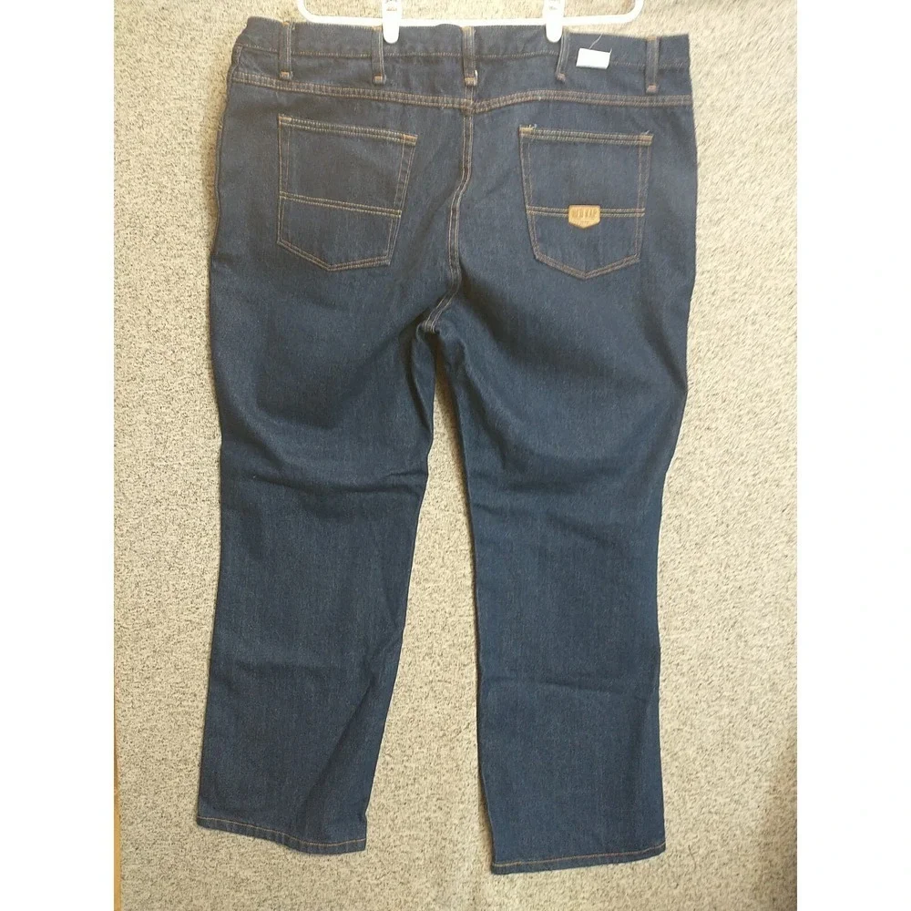 Red Kap Mens Workwear Jeans Dark Indigo Blue Cotton Denim PD54PW6 46 x 30